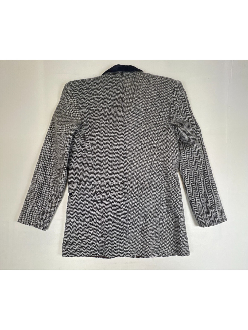 Laura Jefferies Wool Blend Herringbone Blazer Jacket Womens Small Vintage USA - Picture 2 of 9